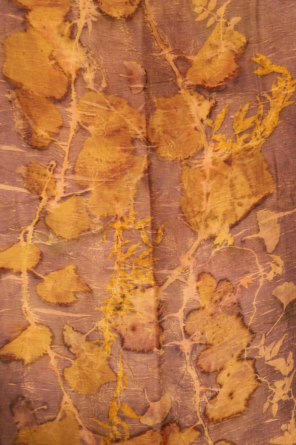 Sciarpa Reversibile Lana & Seta - Eco stampata