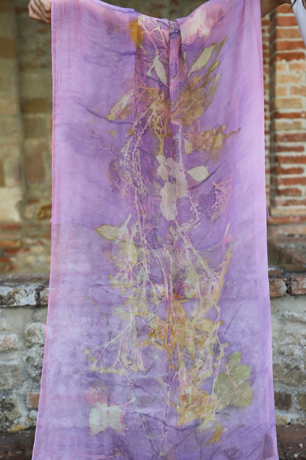 Foulard Seta Chiffon - Eco stampato