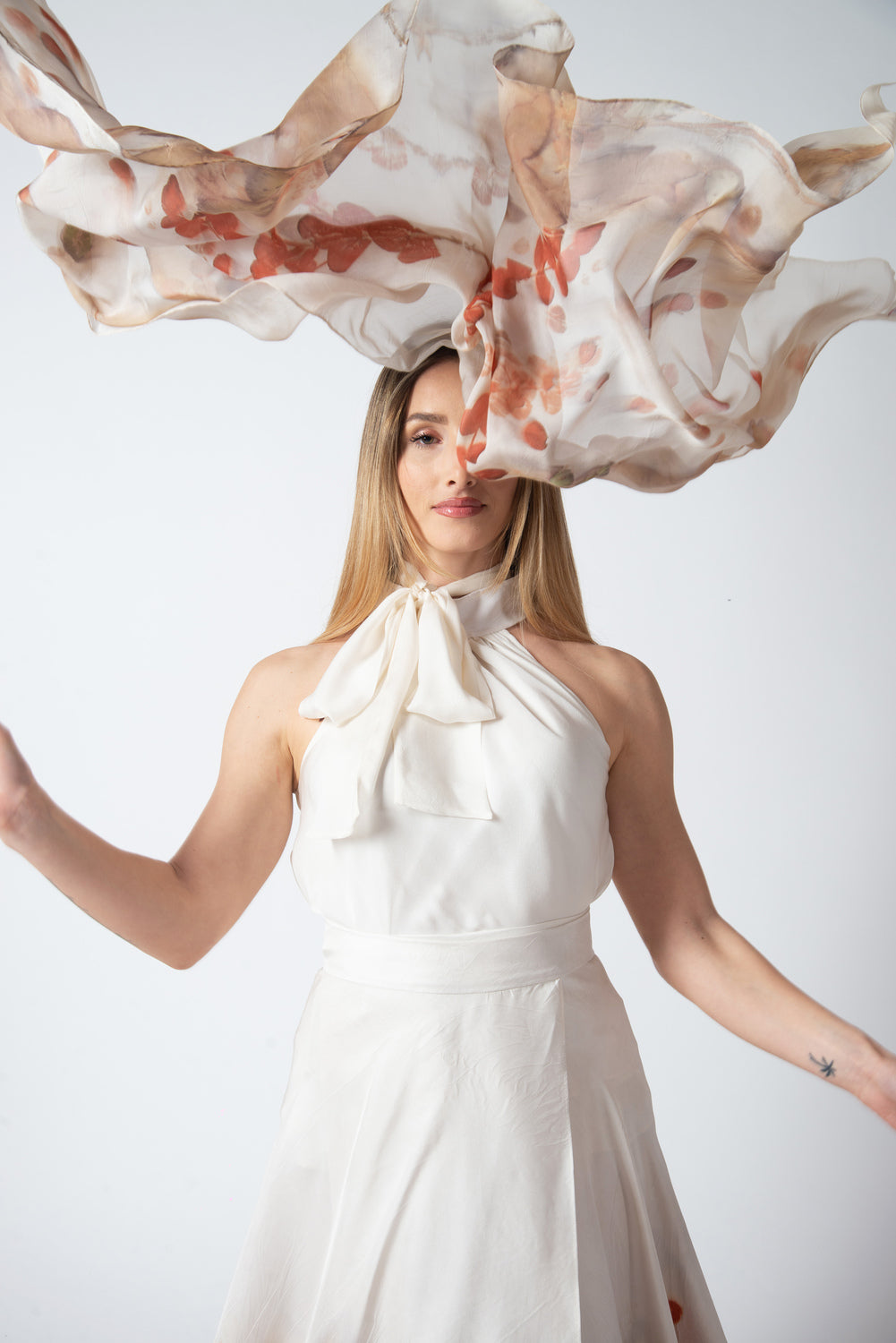 Foulard Seta Chiffon - Eco stampato