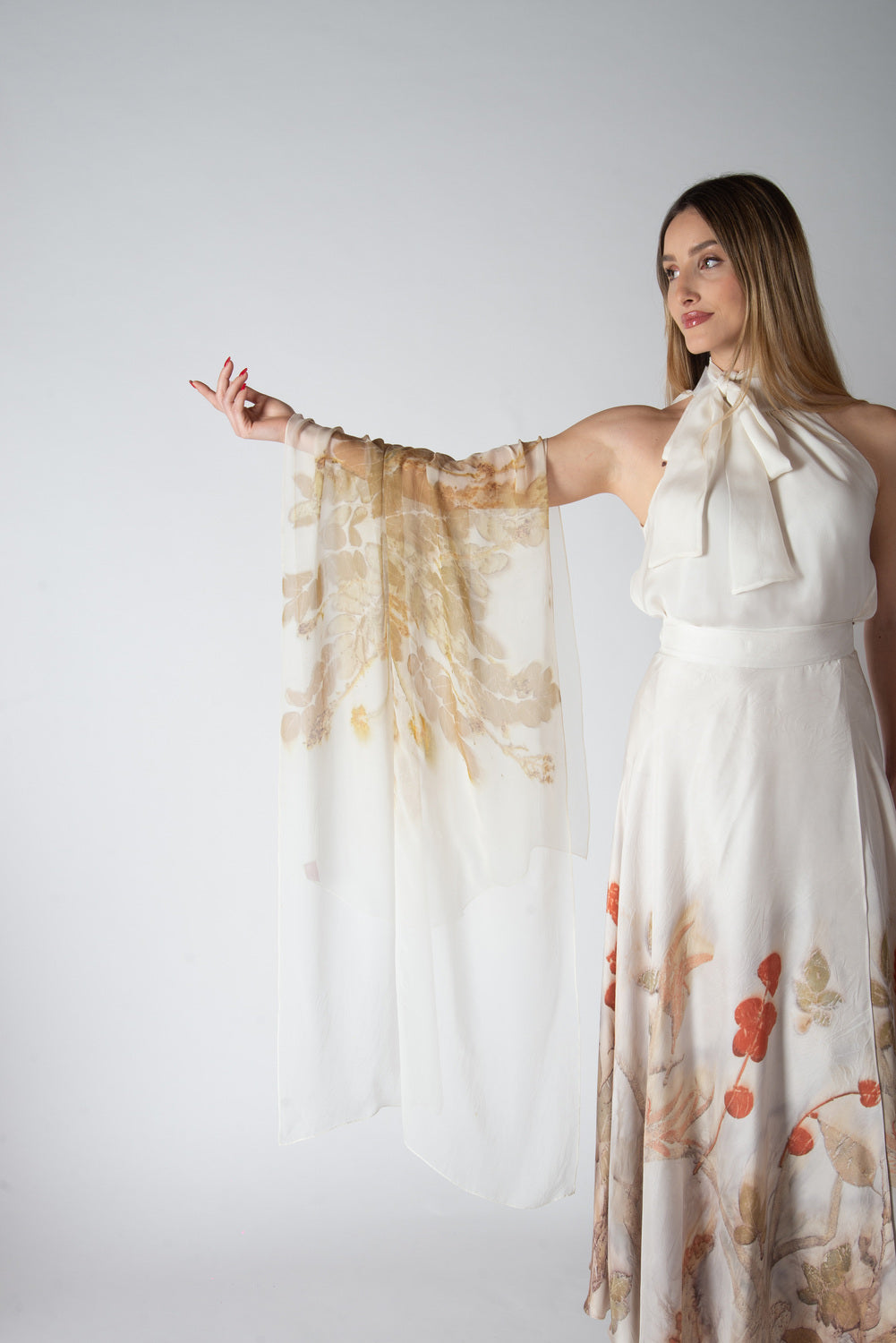 Foulard Seta Chiffon - Eco stampato