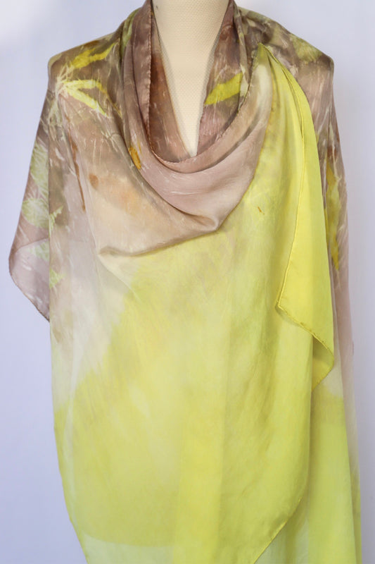 Printed eco silk scarf set