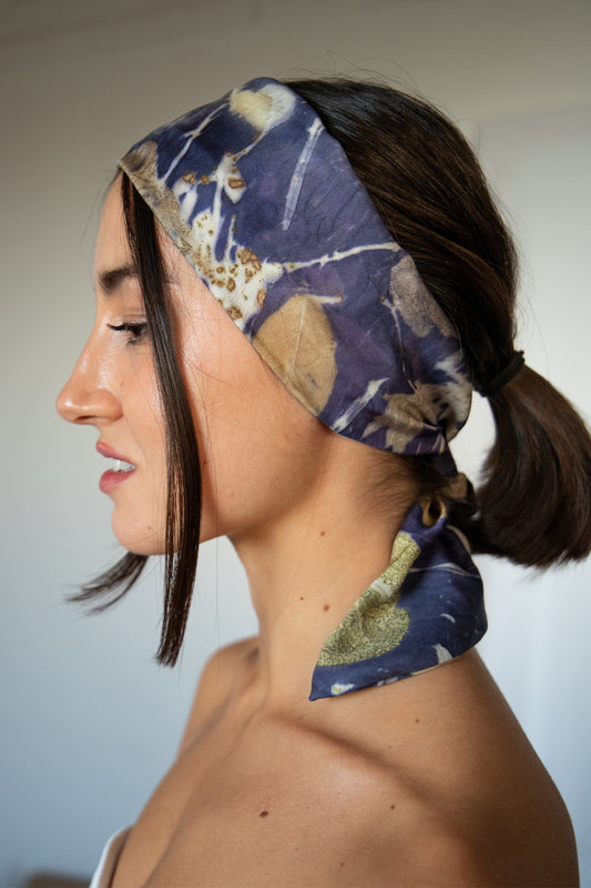 Printed eco floral headband