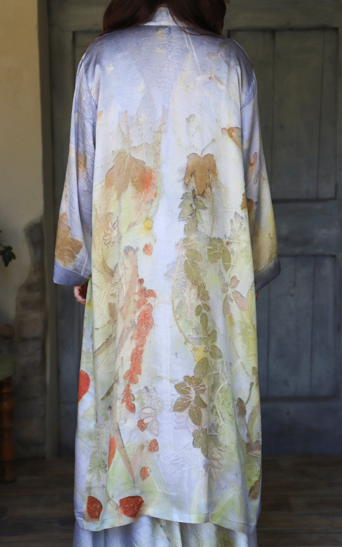 Zoe Long Eco Printed Silk Vest