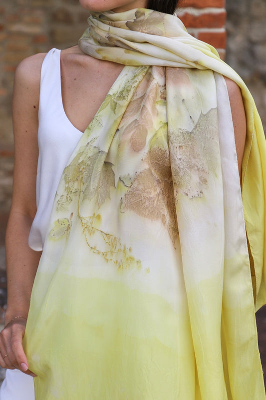 Foulard Seta Habotai - Eco stampato