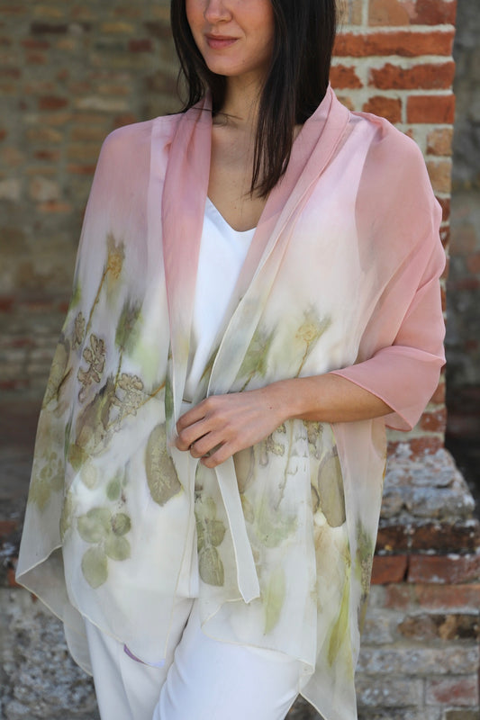 Foulard Seta Chiffon - Eco stampato