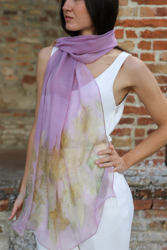 Foulard Seta Chiffon - Eco stampato