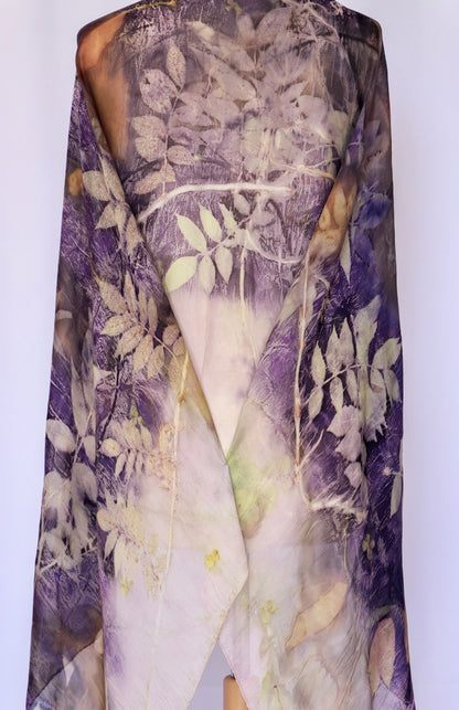 Printed eco silk scarf