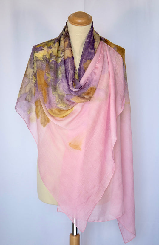 Printed eco silk scarf