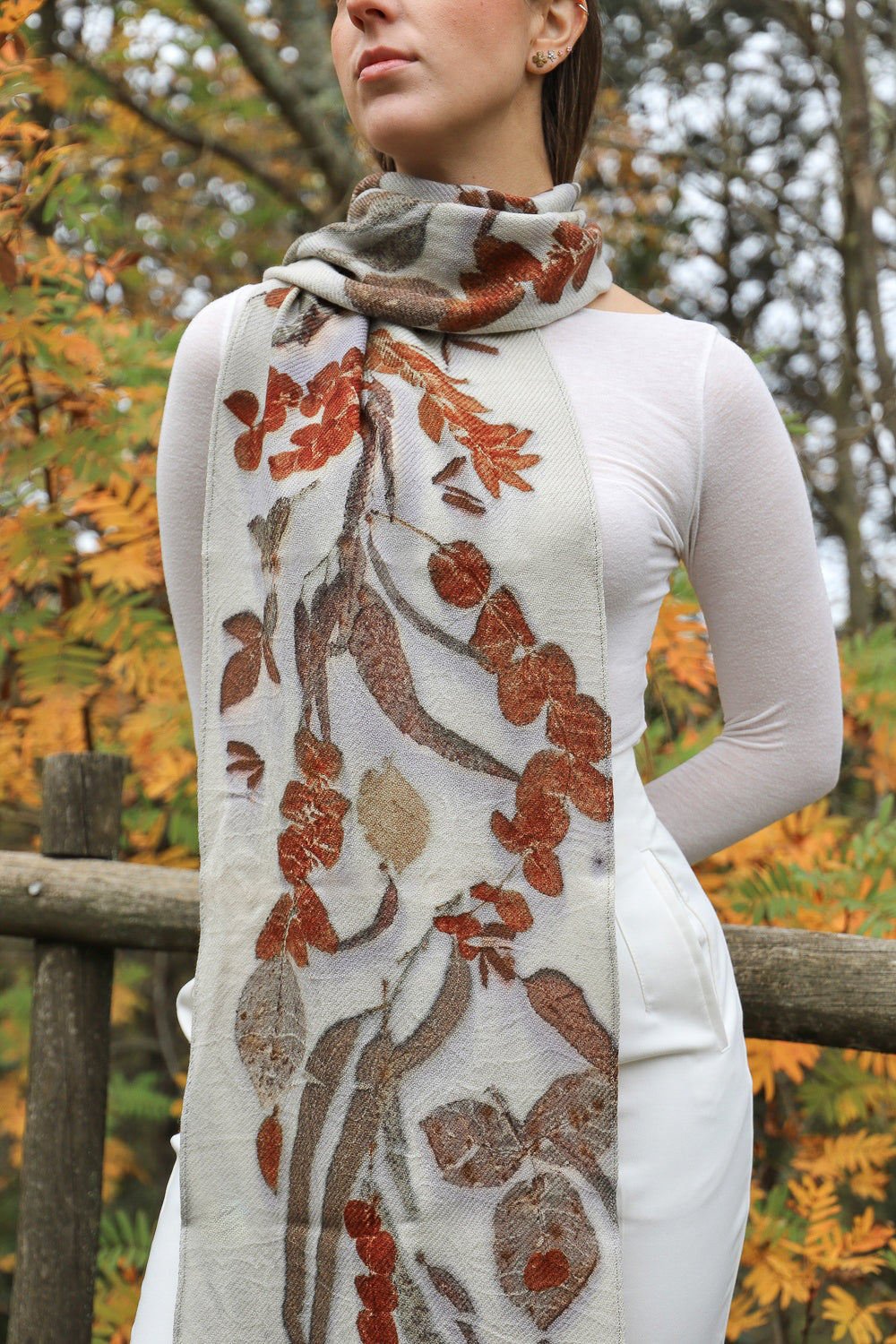 Sciarpa Lana Piccola - Eco stampata