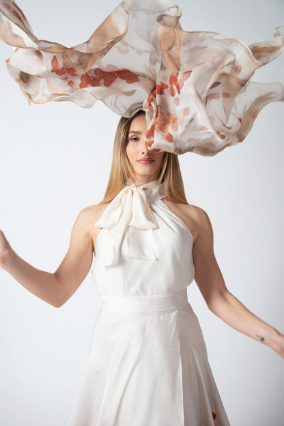 Foulard Seta Chiffon - Eco stampato