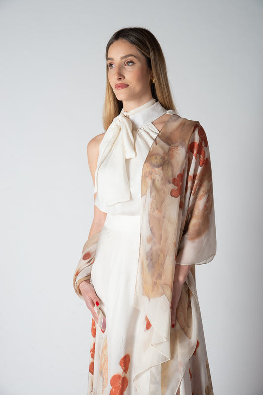 Foulard Seta Chiffon - Eco stampato