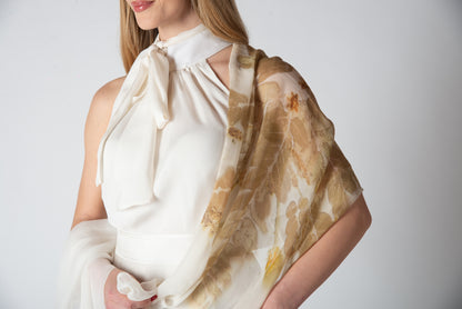 Foulard Seta Chiffon - Eco stampato