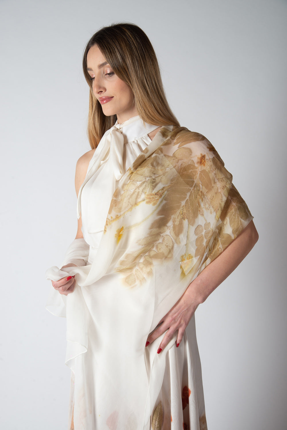 Foulard Seta Chiffon - Eco stampato