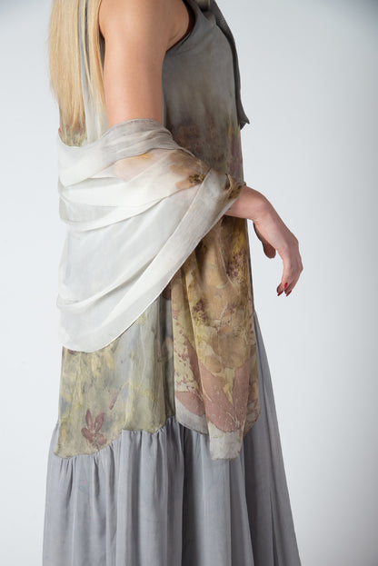 Foulard Seta Chiffon - Eco stampato