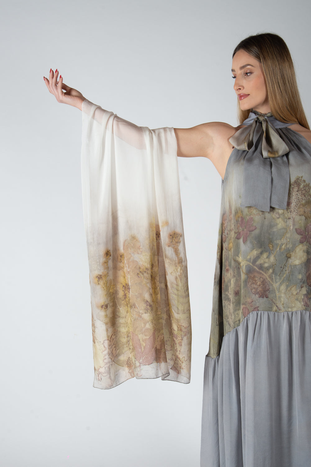 Foulard Seta Chiffon - Eco stampato