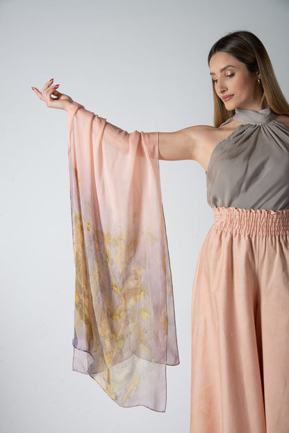 Foulard Seta Chiffon - Eco stampato