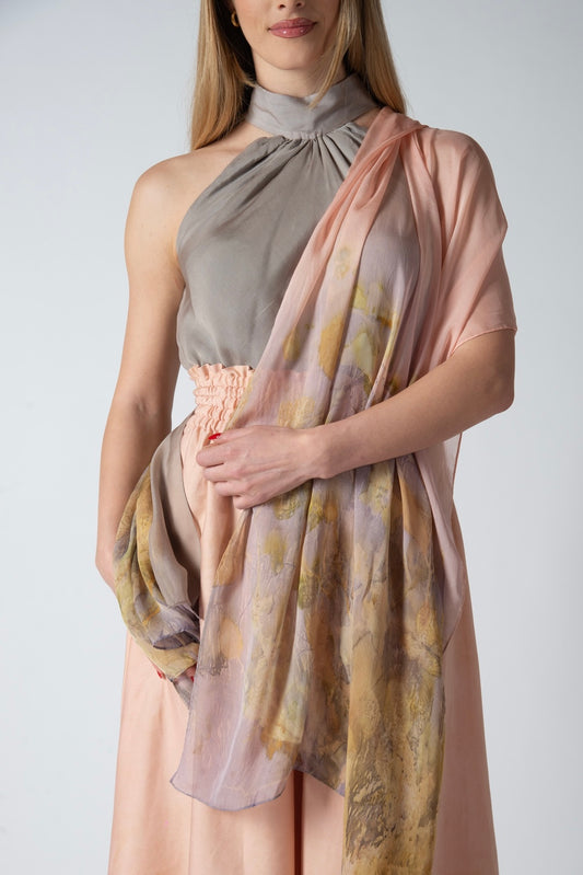 Foulard Seta Chiffon - Eco stampato